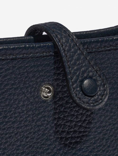 Pre-owned Hermès bag Evelyne 16 Clemence Blue Nuit Blue Closing System | Sell your designer bag on Saclab.com
