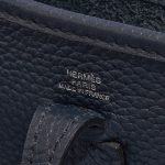 Pre-owned Hermès bag Evelyne 16 Clemence Blue Nuit Blue Logo | Sell your designer bag on Saclab.com