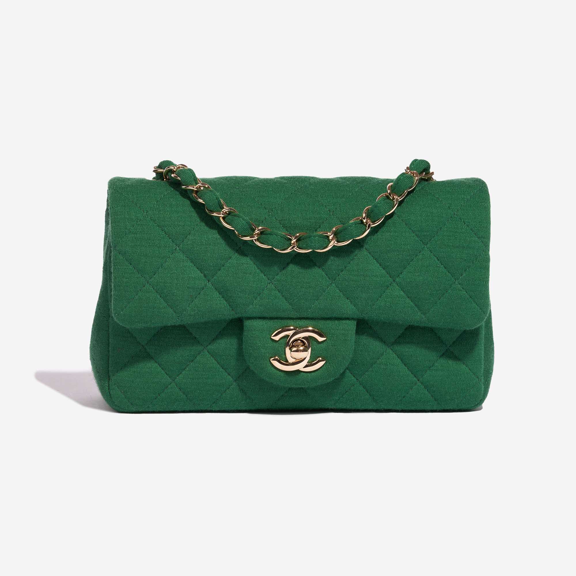 Chanel Green Classic Bag - 38 For Sale on 1stDibs  green chanel.bag, chanel  green bag, chanel classic green