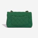 Pre-owned Chanel bag Timeless Mini Rectangular Cotton Green Green Back | Sell your designer bag on Saclab.com