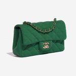 Pre-owned Chanel bag Timeless Mini Rectangular Cotton Green Green Side Front | Sell your designer bag on Saclab.com