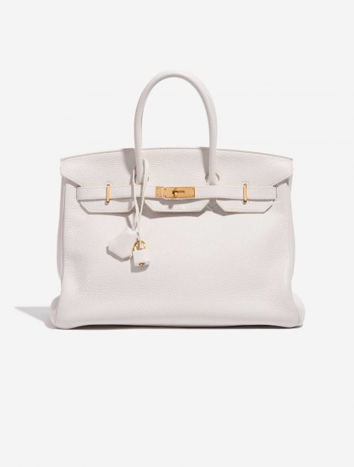 Sac Hermès Birkin 35 Clémence White White Front | Vendez votre sac de créateur sur Saclab.com