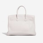 Pre-owned Hermès bag Birkin 35 Clemence White White Back | Sell your designer bag on Saclab.com