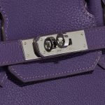 Pre-owned Hermès bag Birkin 30 Togo Iris Violet Closing System | Sell your designer bag on Saclab.com