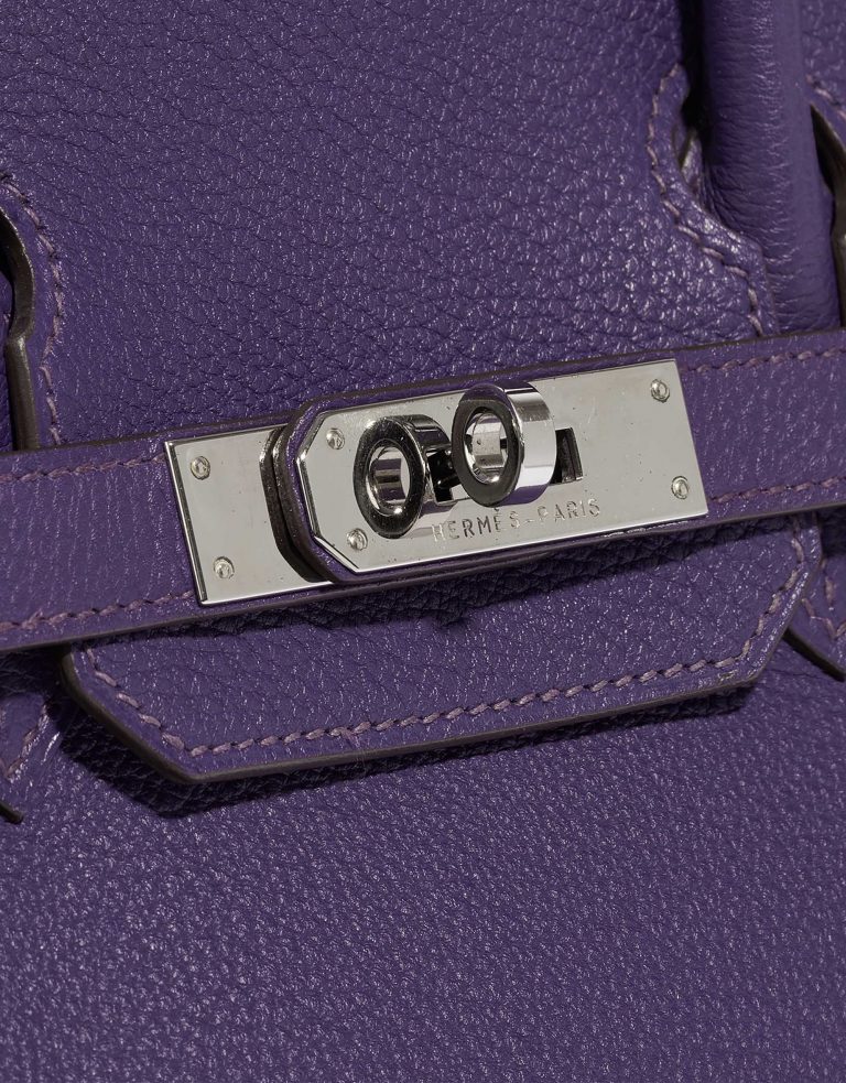 Pre-owned Hermès bag Birkin 30 Togo Iris Violet Front | Sell your designer bag on Saclab.com