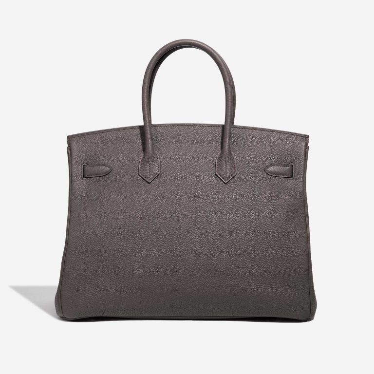 Pre-owned Hermès bag Hermes Birkin 35 Togo Etain Grey Back | Sell your designer bag on Saclab.com