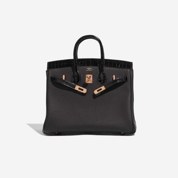 Hermès Birkin Touch 25 Niloticus Crocodile / Togo Black | SACLÀB