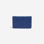 Pre-owned Chanel bag WOC Camellia Lamb Blue Blue Back | Sell your designer bag on Saclab.com