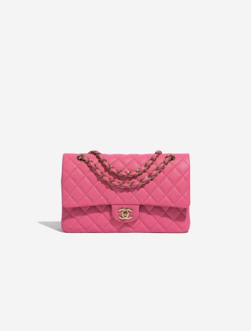 Pre-owned Chanel bag Timeless Medium Caviar Pink Pink Front | Sell your designer bag on Saclab.com