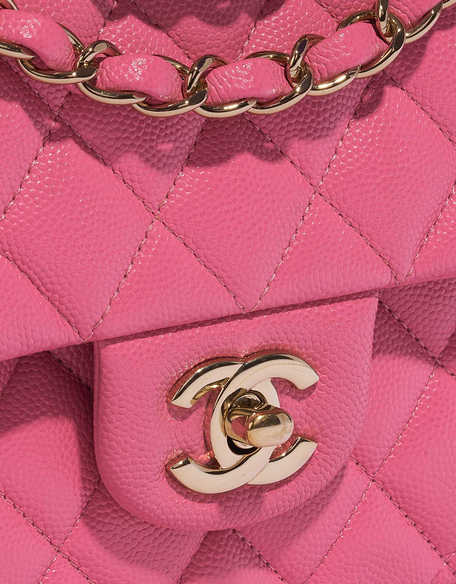 Women  Bags  Clutch bags  Chanel Pink Iridescent Caviar Classic Flap  Bag  The Real Luxury