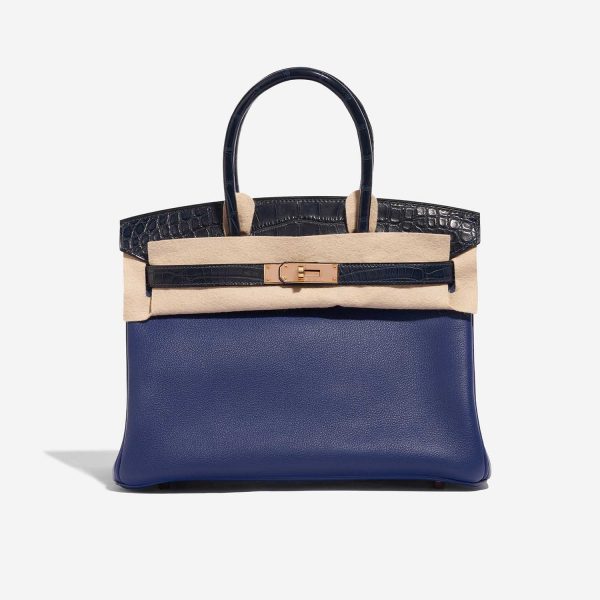 Hermès Birkin Touch 30 Matte Alligator / Taurillion Novillo Blue ...