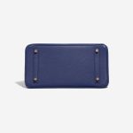 Pre-owned Hermès bag Birkin Touch 30 Matte Alligator / Taurillion Novillo Blue Sapphire / Blue Marine Blue, Dark blue Bottom | Sell your designer bag on Saclab.com