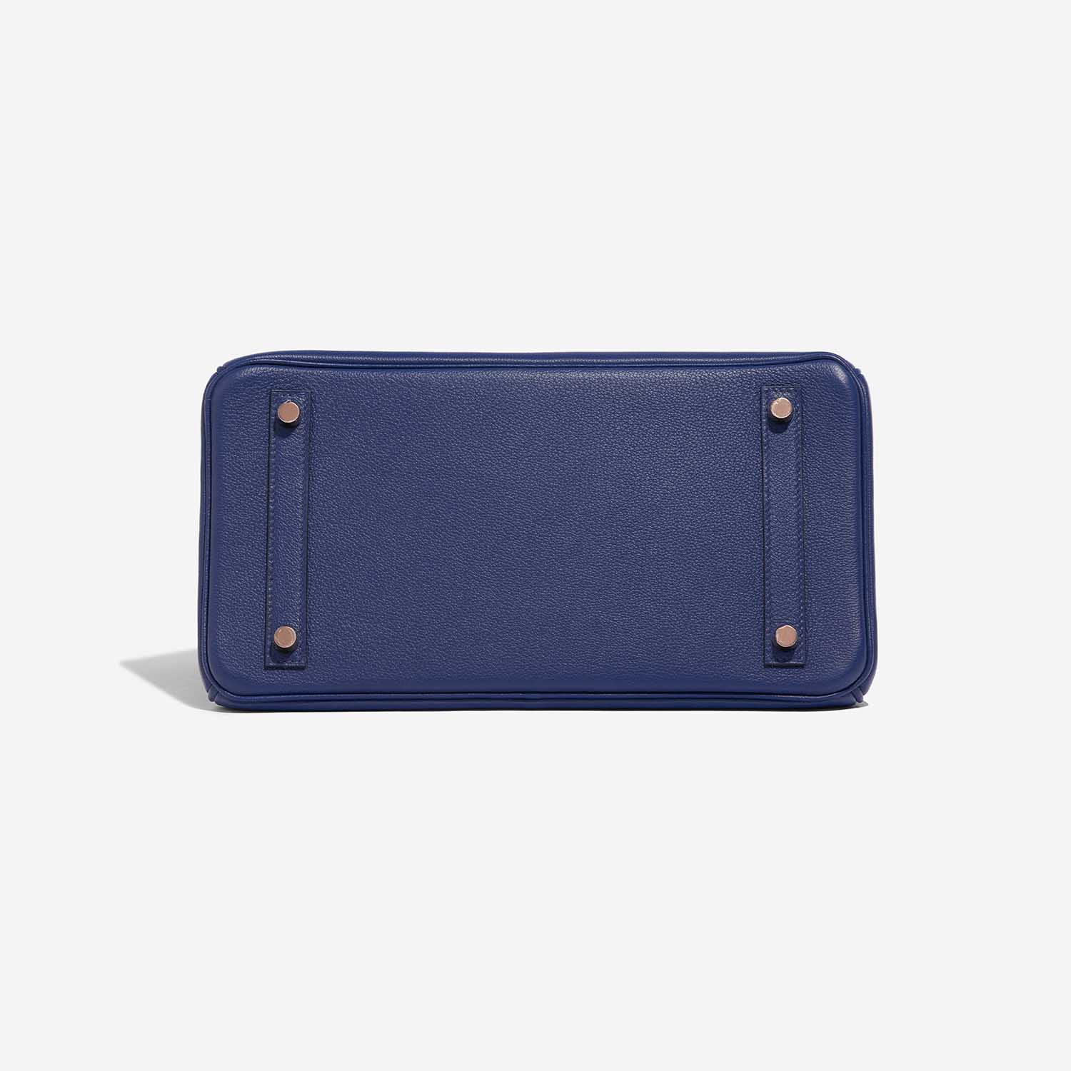 Pre-owned Hermès bag Birkin Touch 30 Matte Alligator / Taurillion Novillo Blue Sapphire / Blue Marine Blue Bottom | Sell your designer bag on Saclab.com