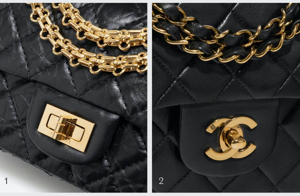 SOLD  CHANEL Black Lambskin Leather CC 24K Reissue Gold Chain Medium  Double Flap Bag  My Dreamz Closet