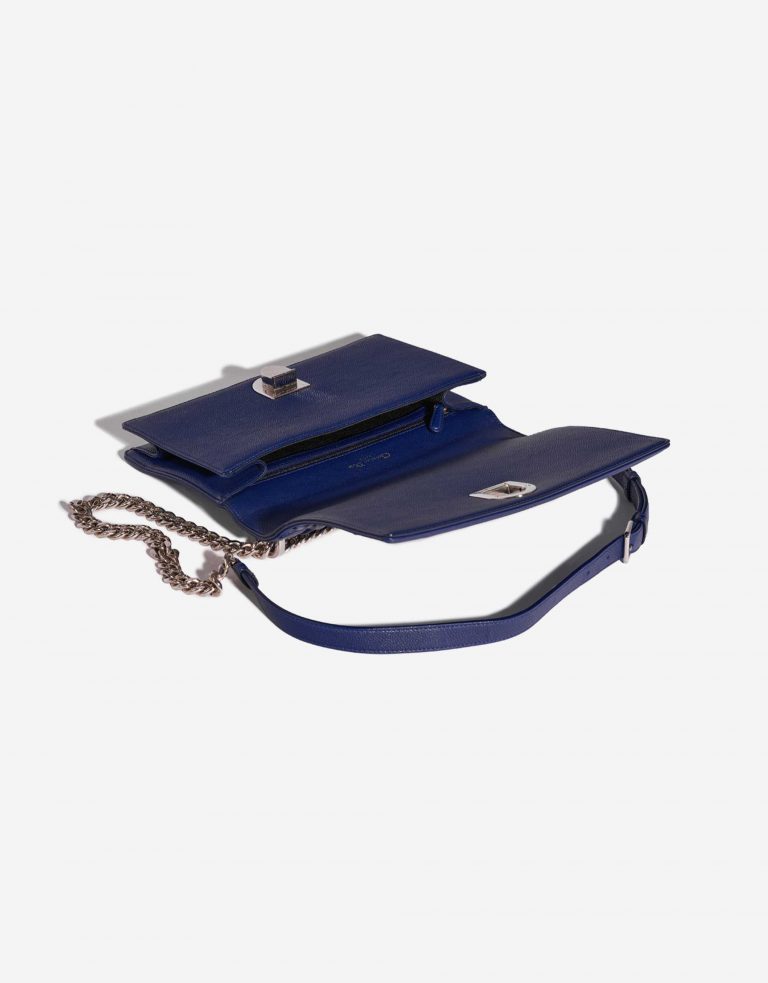 Pre-owned Dior bag Diorama Medium Calf Dark Blue Blue Inside | Sell your designer bag on Saclab.com