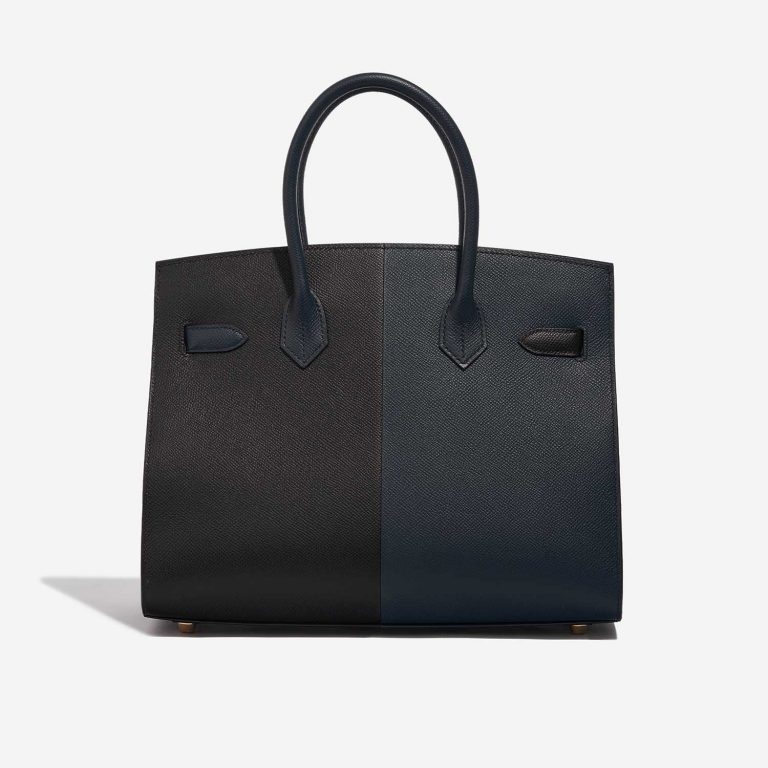 Pre-owned Hermès bag Birkin 30 Epsom Black / Blue Indigo / Blue Frida Black, Blue Back | Sell your designer bag on Saclab.com