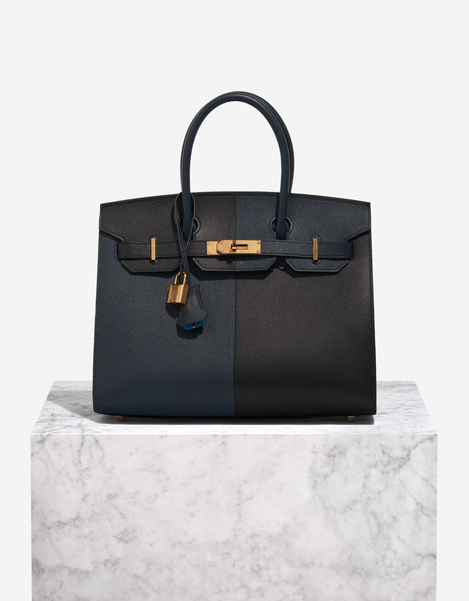 Hermès Epsom Birkin 30 - Blue Handle Bags, Handbags - HER534906