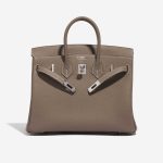 Pre-owned Hermès bag Birkin 25 HSS Togo Etoupe / Gris Perle Brown Front Open | Sell your designer bag on Saclab.com