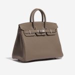 Pre-owned Hermès bag Birkin 25 HSS Togo Etoupe / Gris Perle Brown Side Front | Sell your designer bag on Saclab.com
