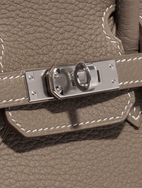 Pre-owned Hermès bag Birkin 25 HSS Togo Etoupe / Gris Perle Brown Closing System | Sell your designer bag on Saclab.com