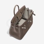 Pre-owned Hermès bag Birkin 25 HSS Togo Etoupe / Gris Perle Brown Inside | Sell your designer bag on Saclab.com