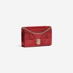 Pre-owned Dior bag Diorama WOC Patent Leather Red Red Side Front | Sell your designer bag on Saclab.com