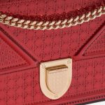 Pre-owned Dior bag Diorama WOC Patent Leather Red Red Closing System | Sell your designer bag on Saclab.com