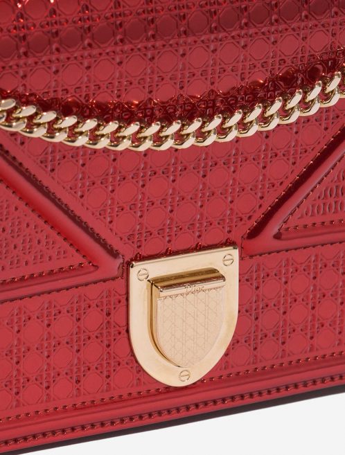 Gebrauchte Dior Tasche Diorama WOC Lackleder Rot Rot Verschlusssystem | Verkaufen Sie Ihre Designer-Tasche auf Saclab.com