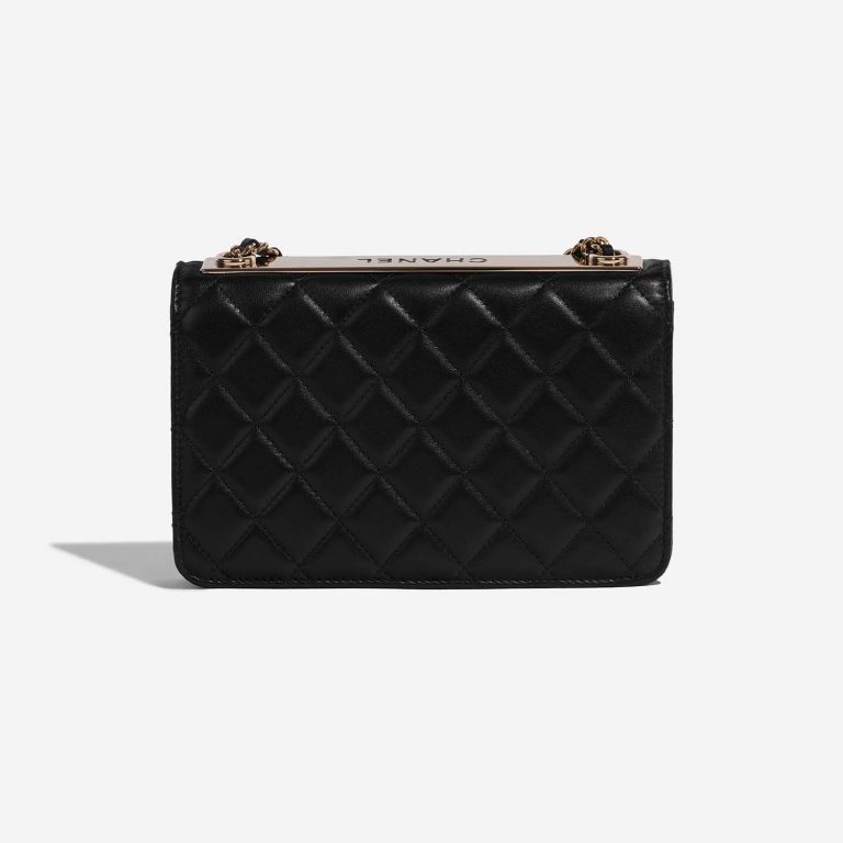 Pre-owned Chanel bag Trendy WOC Lamb Black Black Back | Sell your designer bag on Saclab.com