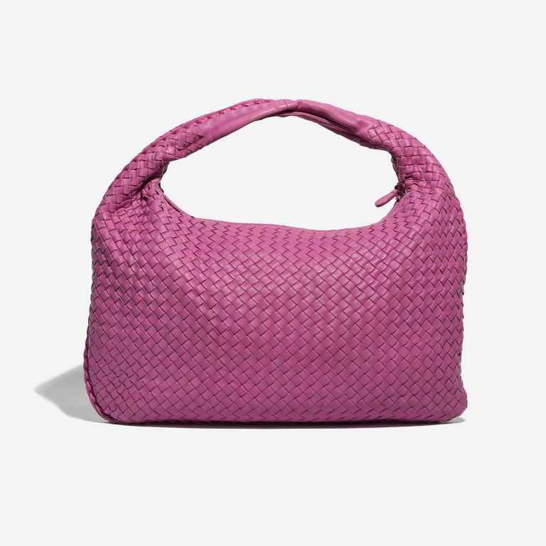 Pre-owned Bottega Veneta bag Hobo Large Lamb Fuchsia Pink Back | Sell your designer bag on Saclab.com