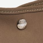 Pre-owned Hermès bag Garden Party 36 Clemence / Toile Etoupe Brown Closing System | Sell your designer bag on Saclab.com