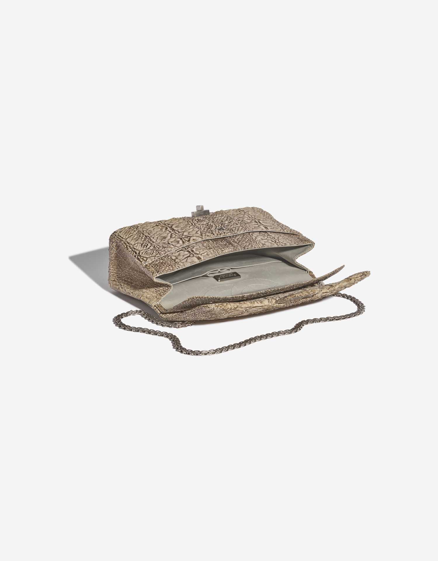 Pre-owned Chanel bag 2.55 Reissue 227 Python Natural Beige Beige Inside | Sell your designer bag on Saclab.com