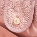 Pre-owned Chanel bag Deauville Medium Tweed Pink Pink Closing System | Sell your designer bag on Saclab.com