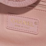 Pre-owned Chanel bag Deauville Medium Tweed Pink Pink Logo | Sell your designer bag on Saclab.com