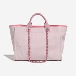 Pre-owned Chanel bag Deauville Medium Canvas Pink Pink Back | Sell your designer bag on Saclab.com