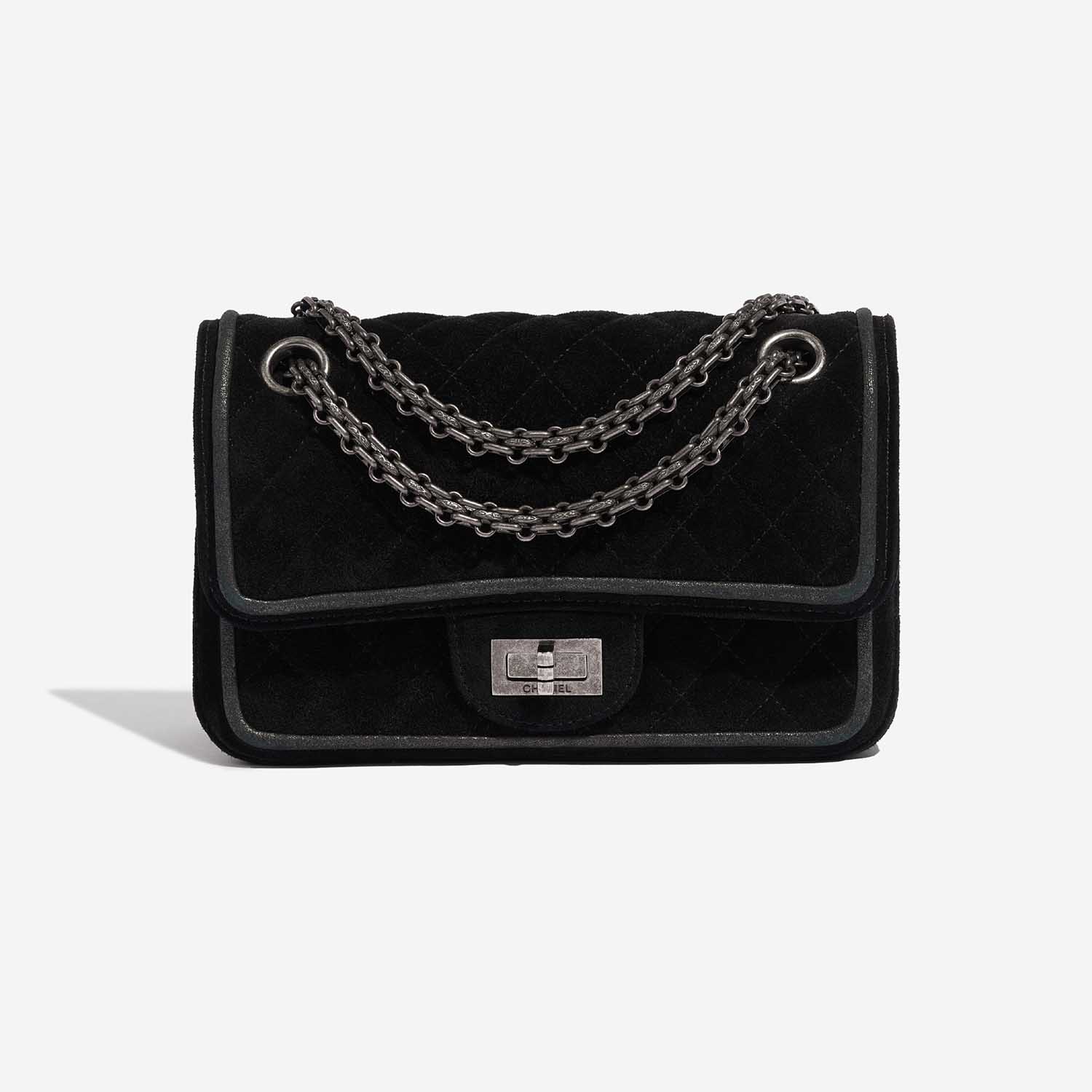 Sac Chanel 2.55 Reissue Velvet Black Black Front | Vendez votre sac de créateur sur Saclab.com