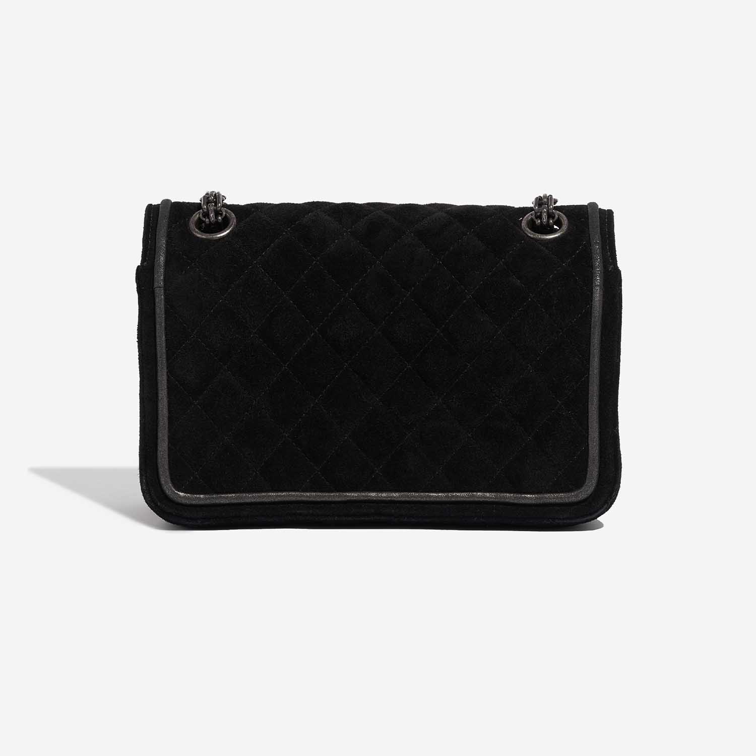 Pre-owned Chanel bag 2.55 Reissue Velvet Black Black Back | Sell your designer bag on Saclab.com