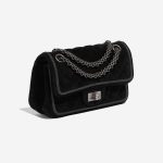Pre-owned Chanel bag 2.55 Reissue Velvet Black Black Side Front | Sell your designer bag on Saclab.com