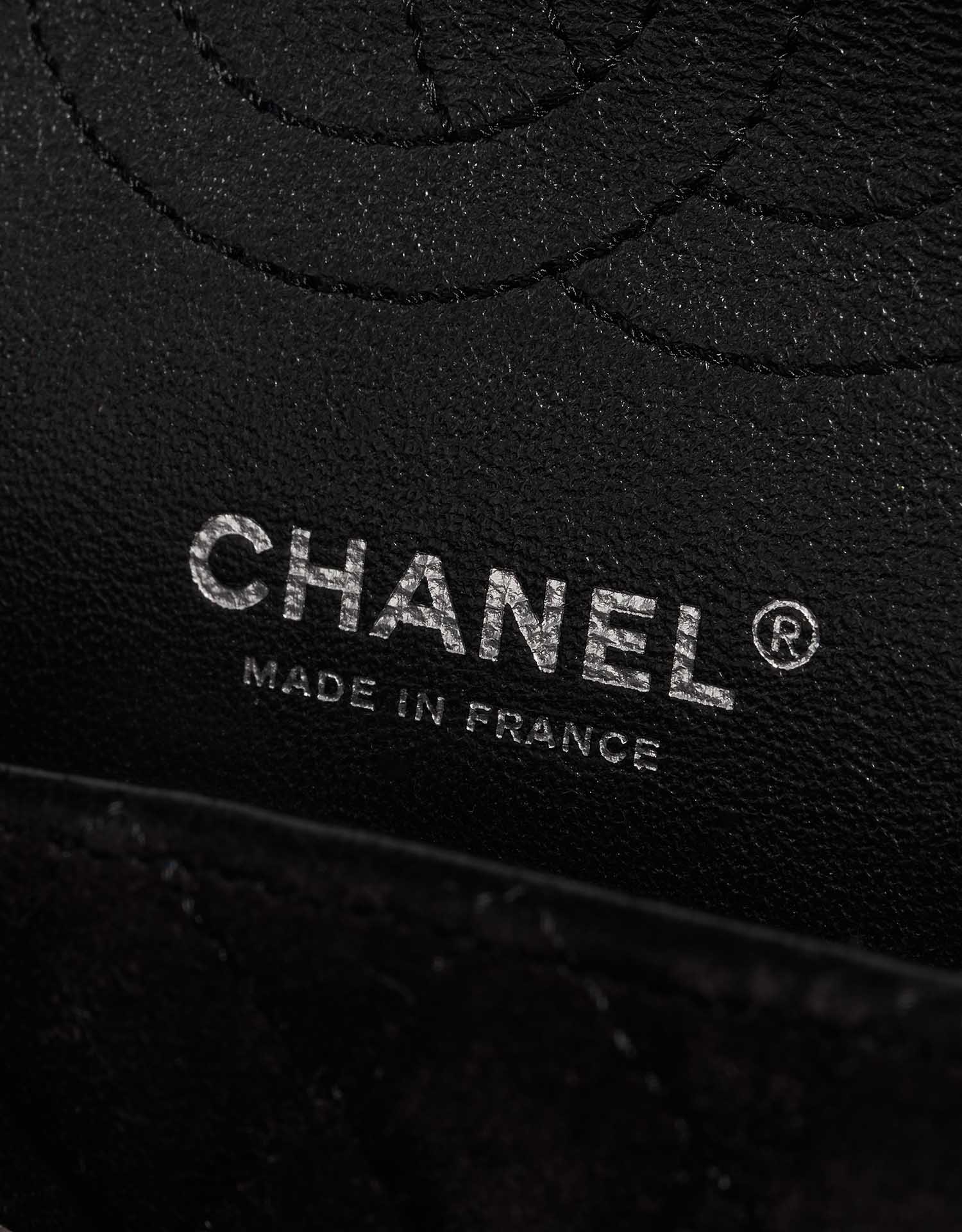 Pre-owned Chanel bag 2.55 Reissue Velvet Black Black Logo | Sell your designer bag on Saclab.com