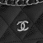 Pre-owned Chanel bag Timeless WOC Caviar Black Black Closing System | Sell your designer bag on Saclab.com
