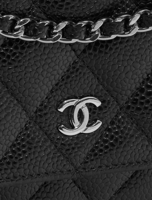 Pre-owned Chanel bag Timeless WOC Caviar Black Black Closing System | Sell your designer bag on Saclab.com