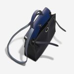 Pre-owned Hermès bag Herbag 31 Vache Hunter / Toile Militaire Noir / Bleu Saphir Black, Blue Inside | Sell your designer bag on Saclab.com