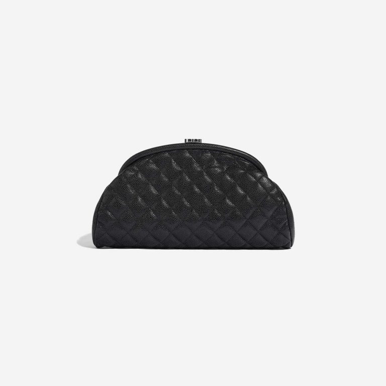 Pre-owned Chanel bag Timeless Clutch Caviar Black Black Front | Sell your designer bag on Saclab.com