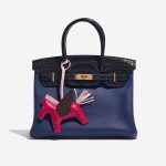 Pre-owned Hermès bag Rodeo Pegasus MM Milo Lamb Framboise / Rose Sakura / Rouge Sellier Pink, Red, Rose Detail | Sell your designer bag on Saclab.com