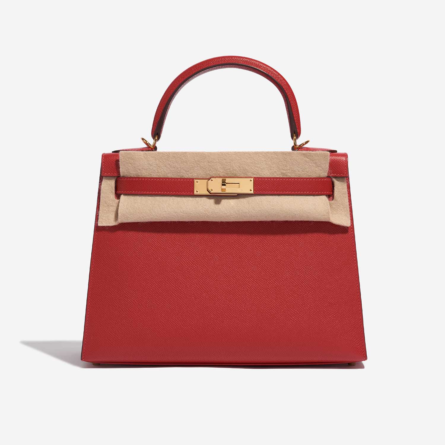 Hermès Hermès Kelly 28 Epsom Leather Handbag-Rouge Casaque