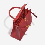 Pre-owned Hermès bag Kelly 28 Epsom Rouge Casaque Red Inside | Sell your designer bag on Saclab.com