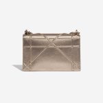 Pre-owned Dior bag Diorama Medium Calf Pale Gold Gold Back | Sell your designer bag on Saclab.com