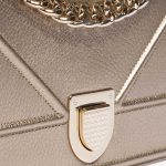 Pre-owned Dior bag Diorama Medium Calf Pale Gold Gold Closing System | Sell your designer bag on Saclab.com