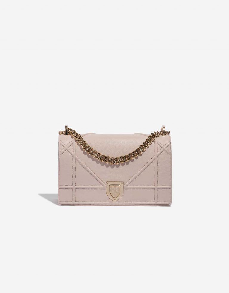 Pre-owned Dior bag Diorama Medium Calf Rose Rose Front | Sell your designer bag on Saclab.com