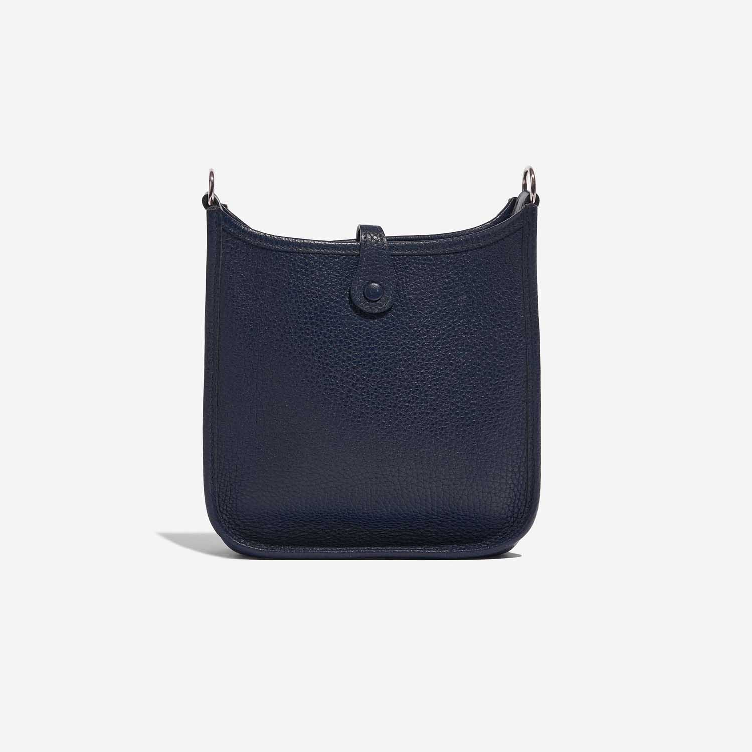 Pre-owned Hermès bag Evelyne 16 Taurillon Clemence Blue Nuit Blue Back | Sell your designer bag on Saclab.com
